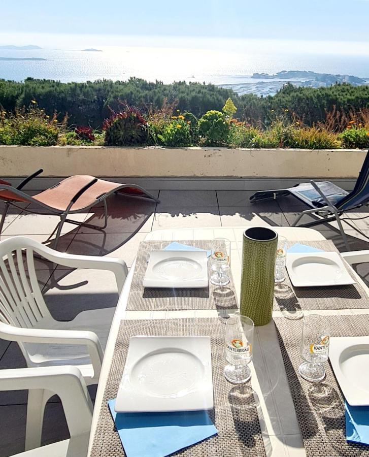 Vue Mer Panoramique Et Piscine Бандоль Экстерьер фото